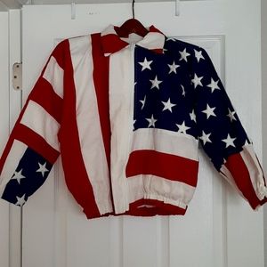 90's Vintage USA Flag Jacket